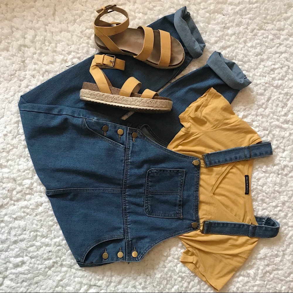 Medium Wash Denim Overalls
